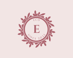 Feminine Eco Leaf logo design