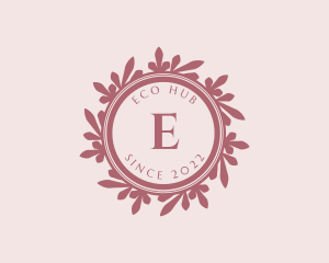 Feminine Eco Leaf logo design