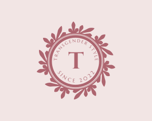 Feminine Eco Leaf logo design