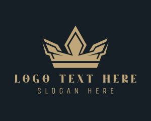 Pageant - Gold Boutique Crown logo design