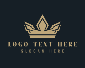 Expensive - Gold Boutique Crown logo design