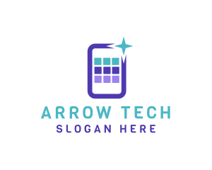 Mobile App Tech logo design