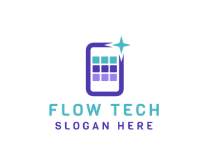 Mobile App Tech logo design