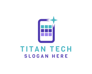 Mobile App Tech logo design