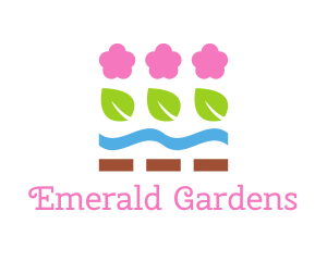 Nature Flower Garden logo design