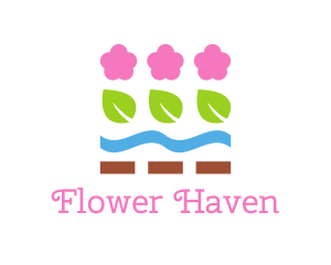 Nature Flower Garden logo design