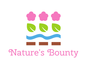 Nature Flower Garden logo design