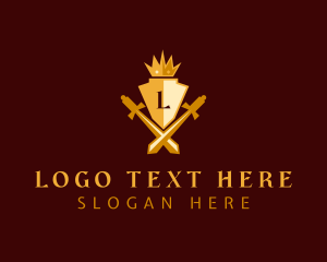 Law Firm - Crown Shield Sword logo design