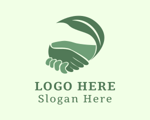 Garden Leaf Hand Logo