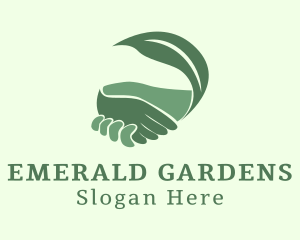 Garden Leaf Hand logo design