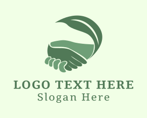 Plantation - Garden Leaf Hand logo design