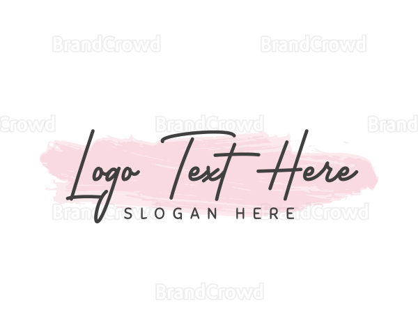 Stylish Watercolor Wordmark Logo