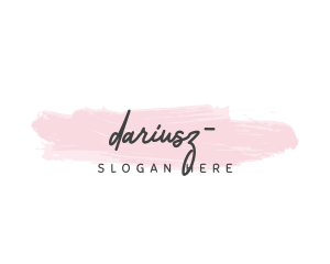 Stylish Watercolor Wordmark  Logo