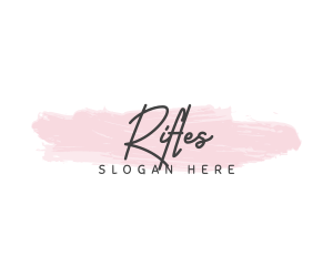 Expensive - Stylish Watercolor Wordmark logo design