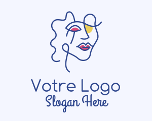 Woman Makeup Face  Logo