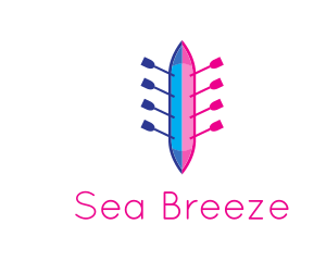 Boat - Rowing Row Boat logo design