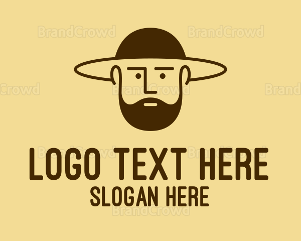 Bearded Hat Man Logo