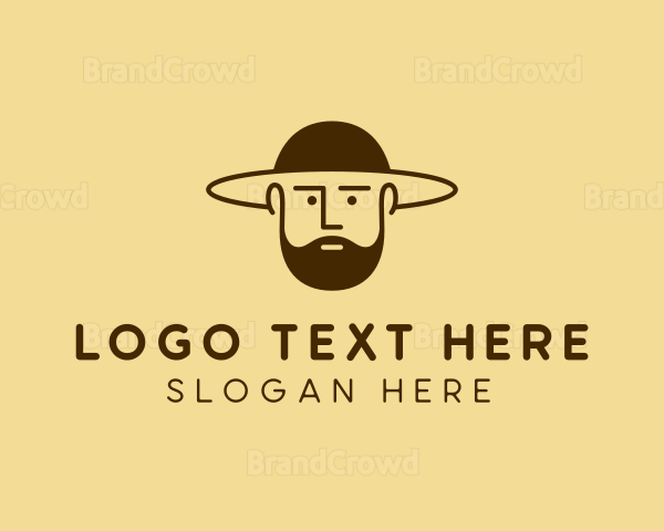 Bearded Hat Man Logo