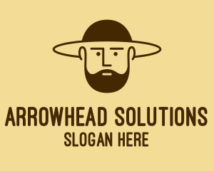 Bearded Hat Man  logo design