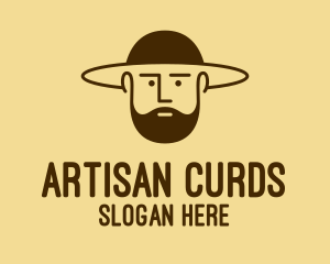 Bearded Hat Man  logo design