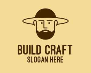 Bearded Hat Man  logo design