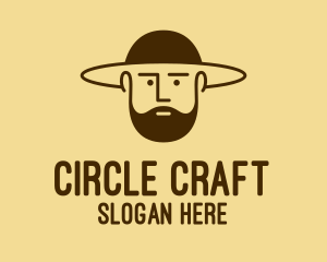 Bearded Hat Man  logo design