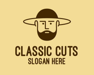 Bearded Hat Man  logo design