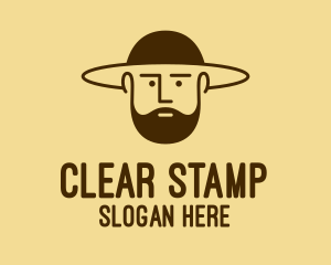 Bearded Hat Man  logo design