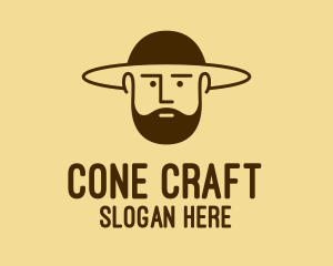 Bearded Hat Man  logo design