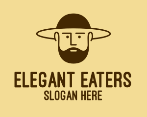 Bearded Hat Man  logo design