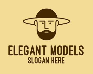 Modeling - Bearded Hat Man logo design