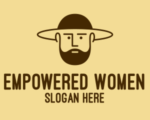 Bearded Hat Man  logo design