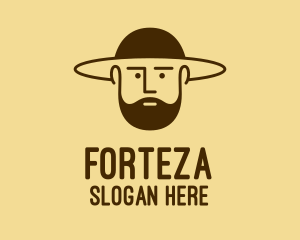 Bearded Hat Man  logo design