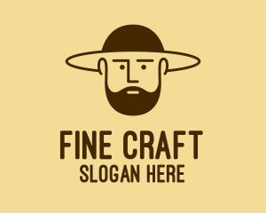 Bearded Hat Man  logo design