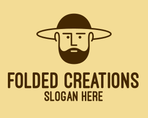 Bearded Hat Man  logo design