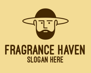 Bearded Hat Man  logo design