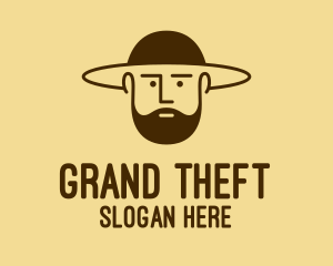 Bearded Hat Man  logo design