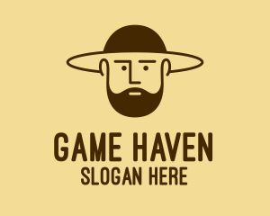 Guy - Bearded Hat Man logo design