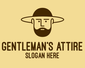 Menswear - Bearded Hat Man logo design