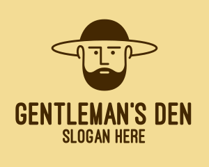 Bearded Hat Man  logo design