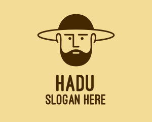 Bearded Hat Man  logo design