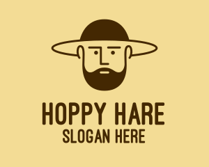 Bearded Hat Man  logo design