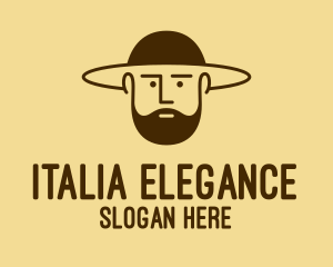 Bearded Hat Man  logo design