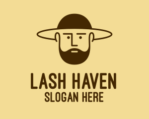 Bearded Hat Man  logo design