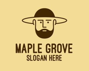 Bearded Hat Man  logo design