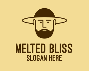 Bearded Hat Man  logo design