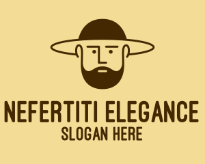 Bearded Hat Man  logo design