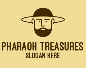 Bearded Hat Man  logo design