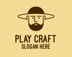 Bearded Hat Man  logo design