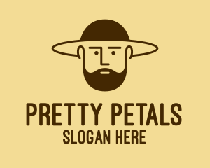 Bearded Hat Man  logo design